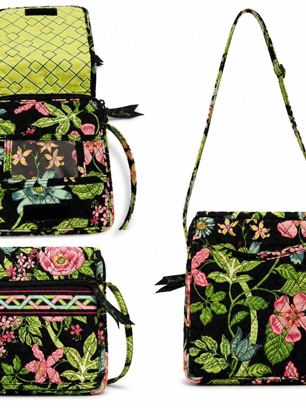 Vera Bradley hanging travel organizer with a matching wallet/wristlet